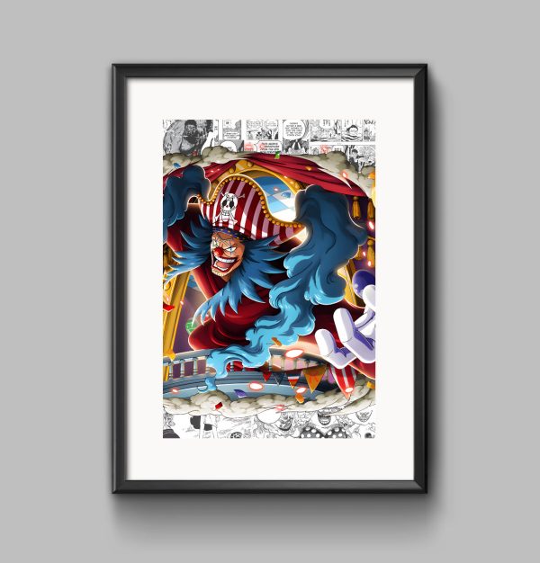 One Piece - Poster Stampabile Altissima Qualità - Rivendita Disponibile - BUGGY IL CLOWN Cod.004