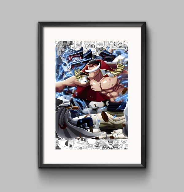 One Piece - Poster Stampabile Altissima Qualità - Rivendita Disponibile - BARBABIANCA Cod.005