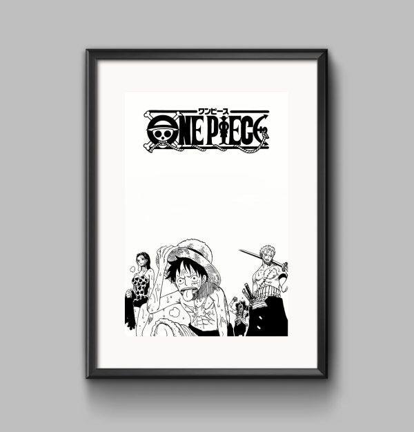 One Piece - Poster Stampabile Altissima Qualità - Rivendita Disponibile - Luffy, Zoro & Robin Cod.ET02