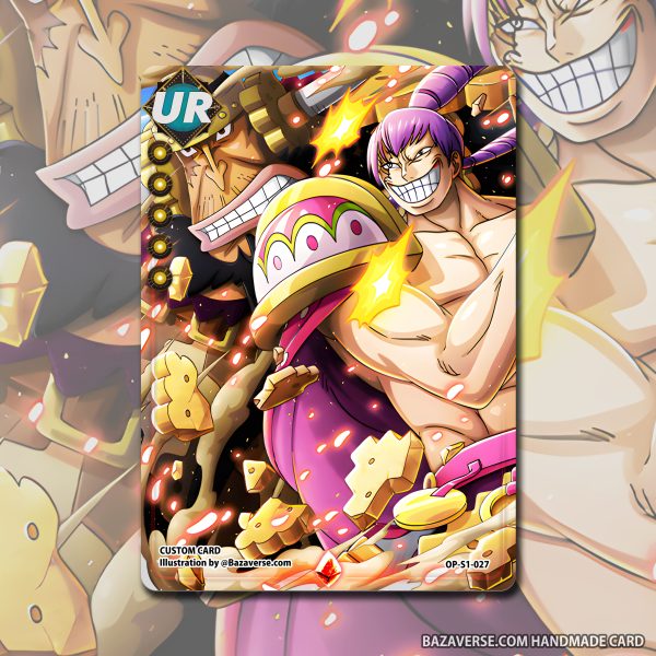 ONE PIECE TCG Card Game - Serie 1 27 - Cracker 10th Son of the Charlotte Family (Esclusiva Bazaverse) Handmade